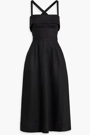 Nicholas Linen midi dress - - US 2