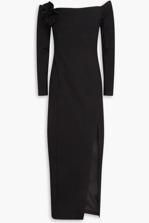 Nicholas Off-the-shoulder ponte midi dress - - S