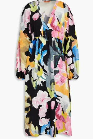 STINE GOYA Veroma printed crepe midi dress - - XS