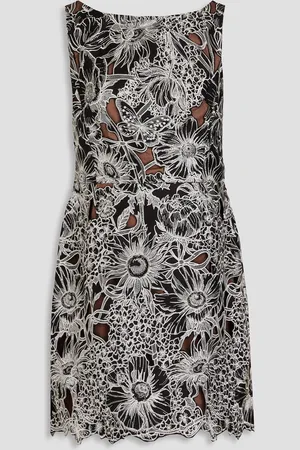Marchesa Notte Guipure lace mini dress - - US 10