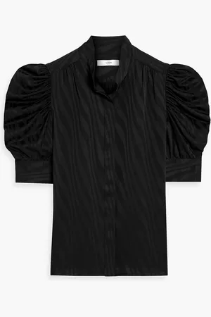 Frame Gillian satin-jacquard blouse - - L