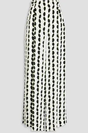 Diane von Furstenberg Jed printed crepe wide-leg pants - - XS
