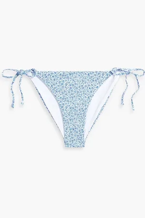 ONIA Kate floral-print low-rise bikini briefs - - L