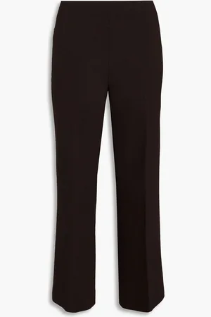 THEORY Crepe kick-flare pants - Brown - US 6