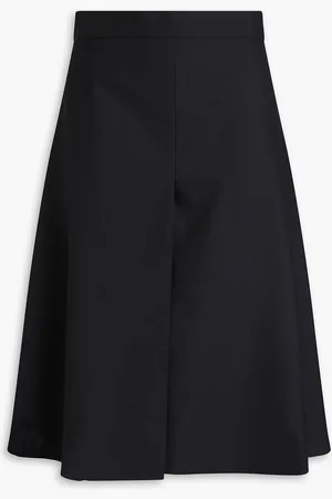 OFFICINE GENERALE Barbara wrap-effect wool skirt - - L