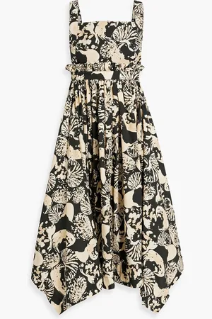 Agua by Agua Bendita Lunatus Cosecha printed cotton-poplin midi dress - - L
