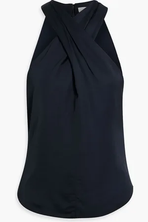 A.L.C. Miranda satin top - Blue - US 12