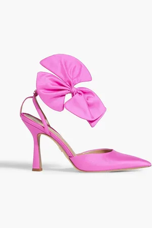 Sam Edelman Halie bow-detailed taffeta pumps - Pink - US 8
