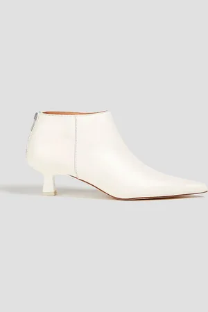 Ganni Leather ankle boots - White - EU 37