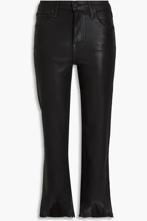 Simkhai Coated high-rise straight-leg jeans - - 27