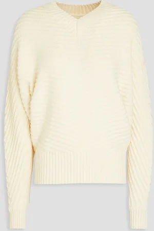 Another Tomorrow Ribbed wool sweater - White - S