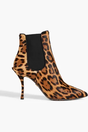 Dolce & Gabbana Leopard-print calf hair ankle boots - - EU 39.5