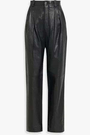 NILI LOTAN Etienne leather straight-leg pants - - US 8
