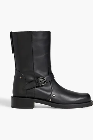 Stuart Weitzman Maverick buckled leather ankle boots - - EU 36.5