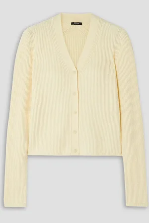 Joseph Ribbed linen-blend cardigan - White - XS