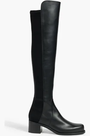 Stuart Weitzman Reserve Bold microstretch and leather over-the-knee boots - - EU 37.5