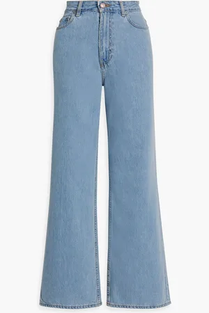 Ganni Magny high-rise wide-leg jeans - Blue - 25W-32L