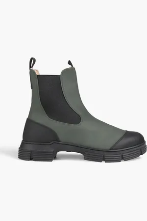 Ganni Rubber Chelsea boots - Green - EU 40