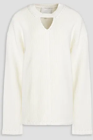 3.1 Phillip Lim Cutout ribbed cotton sweater - White - M