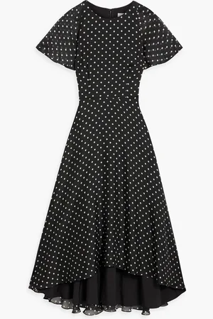 MIKAEL AGHAL Polka-dot chiffon midi dress - - US 6