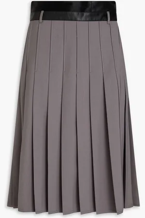 Peter Do Pleated twill midi wrap skirt - - XS