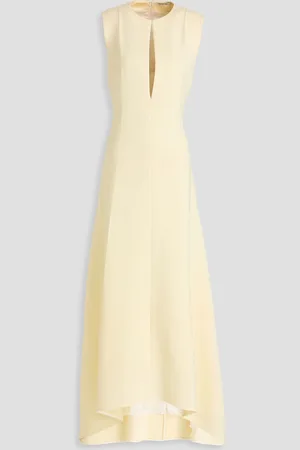 Peter Do Wool-blend twill maxi dress - White - FR 36