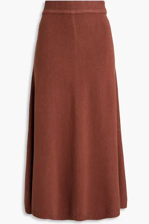 Joseph Silk-blend midi skirt - - S