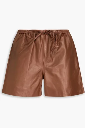 By Malene Birger Ifeiona leather shorts - Brown - DE 40