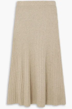By Malene Birger Hevina ribbed wool maxi skirt - Neutral - M