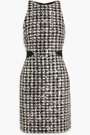 Derek Lam Rosemary sequin-embellished metallic bouclé-tweed mini dress - - US 2