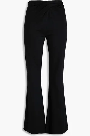 Diane von Furstenberg Leigh twisted stretch-jersey flared pants - - US 4