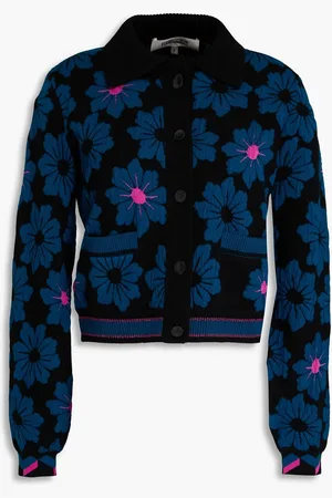 Diane von Furstenberg Petey jacquard-knit cardigan - - S