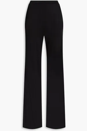 Diane von Furstenberg Holly satin-jersey wide-leg pants - - S