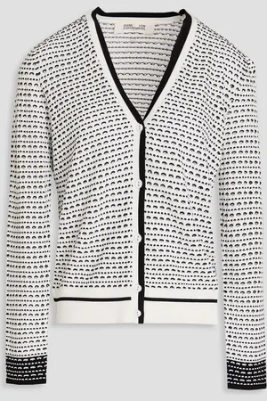 Diane von Furstenberg Josiah open-knit cardigan - - XL