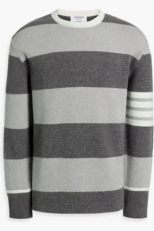 Thom Browne Striped brushed wool sweater - - 3