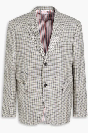 Thom Browne Houndstooth wool blazer - Green - 3