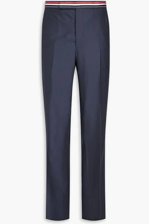 Thom Browne Wool-twill pants - Blue - 0