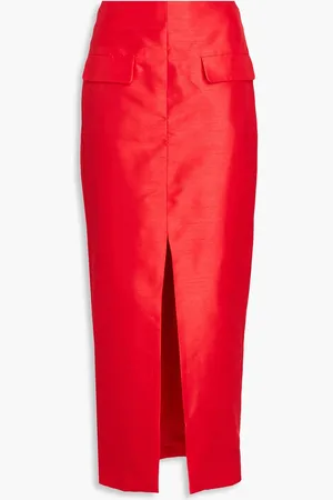 Nicholas Shantung maxi skirt - - US 10