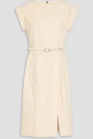 3.1 Phillip Lim Belted denim midi dress - White - US 4