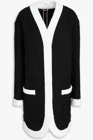 Thom Browne Two-tone cotton-blend tweed jacket - - IT 42