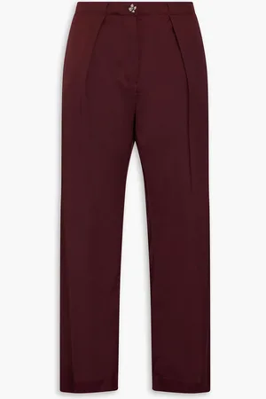 Acne Studios Pleated satin wide-leg pants - - DE 32