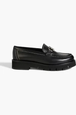 Salvatore Ferragamo Rolo embellished leather loafers - - US 7.5