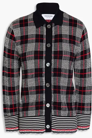 Thom Browne Checked wool cardigan - - IT 42