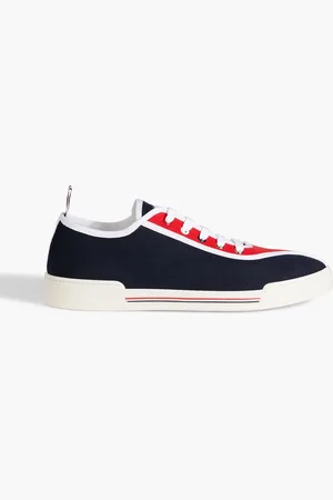 Thom Browne Color-block canvas sneakers - Blue - US 7