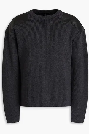 Dunhill Ribbed merino wool sweater - Gray - L