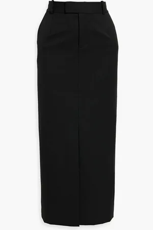 Simkhai Wool-blend twill midi skirt - - US 4