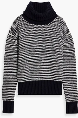 &Daughter Striped wool turtleneck sweater - Blue - M