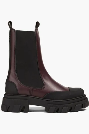 Ganni Leather Chelsea boots - - EU 35