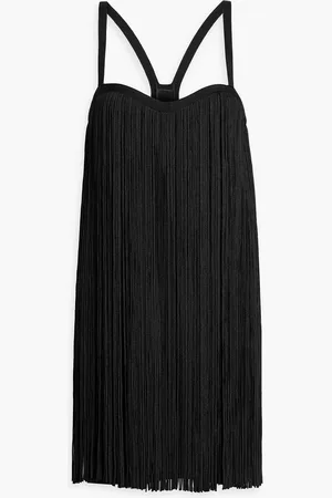 Hervé Léger Fringed bandage mini dress - - XS