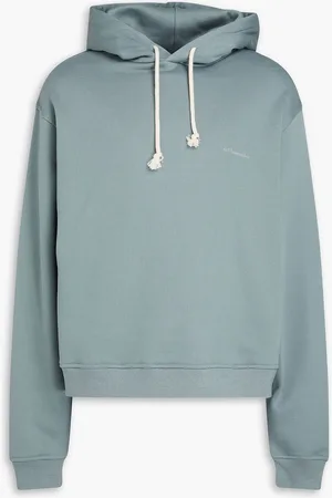 LE 17 SEPTEMBRE Cotton-fleece hoodie - Blue - IT 46